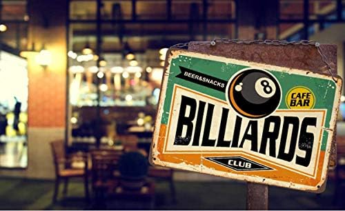 Aoyego Billiards Tin Sign, Cafe Bar Beer grickalice Vintage Metal limeni znakovi za kafiće barovi pubovi trgovina zid ukrasni