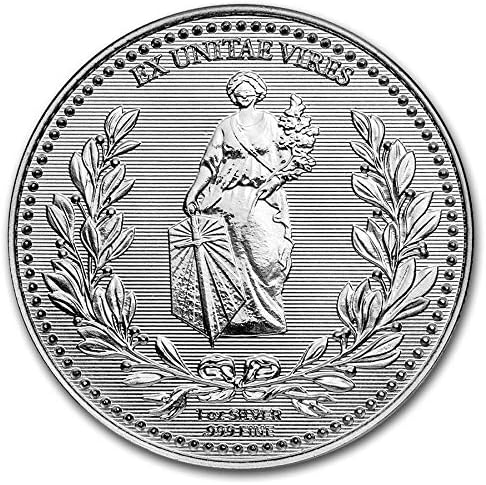 Ex Uniate Vires, John Wick Continental Coin .999 1troy unce fino srebrni krug u zaštitnoj plastici, kao što se vidi na filmu