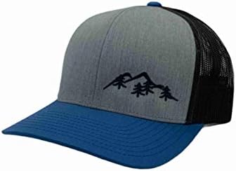 Tvrtka Aucks. Kapa kamiondžija - šešir s vezenim planinama i drvećem, Snapback