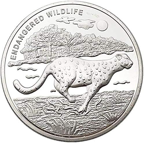 2015 Zlatna i srebrna kovanica za životinje Afrika Kongo Leopard Komemorativna kolekcija kovanica divlje životinje komemorativne