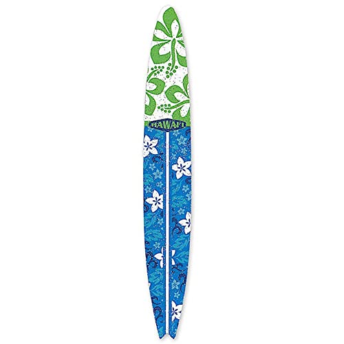 Havajske šmirgl ploče 3 pakiranja daske za surfanje zeleno i plavo s cvjetnim uzorkom