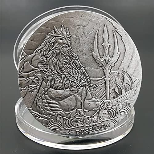 Rimsko carstvo drevno grčko more Bog Poseidon Zlato i srebro dvobojne prigodne kovanice jedan komad vode Boga Trojezračenog