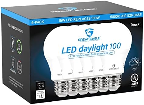100 vata ekvivalentna LED žarulja od 1500 lumena 5000 MB dnevno svjetlo podesivo, 14 vata navedeno u