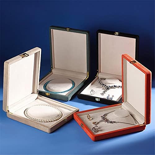 HGVVNM meka kutija za nakit s poklopcem s poklopcima za skladištenje Organizator Organizator kutija Ogrlica