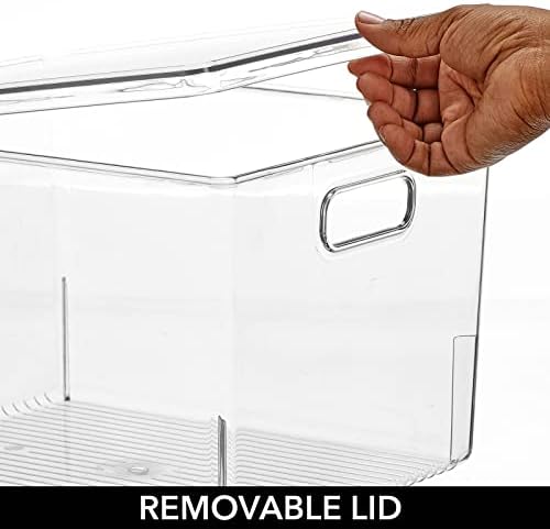 A. velika plastična kutija za odlaganje kupaonskog ormarića s ručkama / poklopcem organizator sapuna, losiona, ručnika i