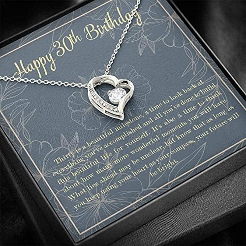 Nakit s porukama, ručno izrađena ogrlica - Nakit sretan poklon 30. rođendan za žene prijateljice, rođendanska ogrlica, trideseti