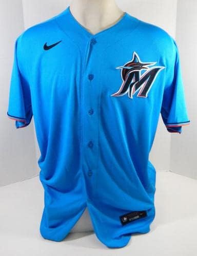 Miami Marlins Miller 62 Igra izdana Blue Jersey DP21990 - Igra korištena MLB dresova