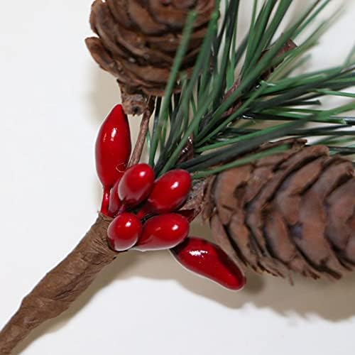 Izvrsni božićni ukrasni pokloni, 20 pcs Umjetni borovi Pine božićne simulacije borove igle male bobice pinecones za božićni
