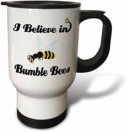 3Drose Vjerujem u bumble pčele putnička šalica, 14 oz, višebojna