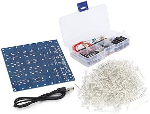 POCREATION 3D LED Light Kit, 8x8x8 3D LED DIY Cube Light Kit s trga bijelim led Blue Ray za automatizaciju e-učenja