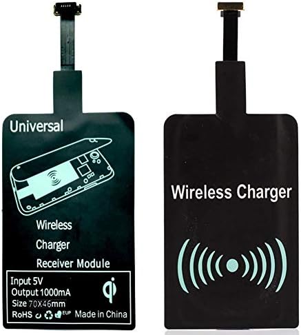 Prijemnik za bežični punjač Qi Micro USB Type A - Uski sučelje u pozitivnom smjeru, ultra-tanki adapter za punjenje Android