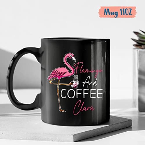 Flamingo i šalica za kavu-personalizirani poklon za ljubitelje flaminga-Flamingo šalica za kavu - Flamingo šalica-Flamingo