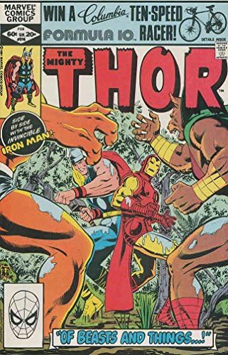 Thor 316 VF / NM; Comics mumbo / Iron Man-bi-zvijer, čovjek-stvorenje