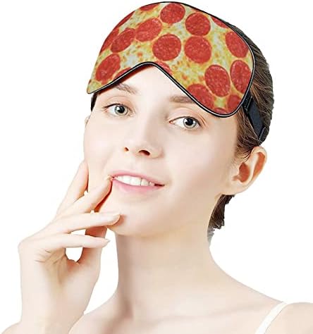 Burritos Salami Giant Pizzasy Masks Pokrov za oči s podesivim elastičnim remenom noćni povez očiju za žene muškarci joga