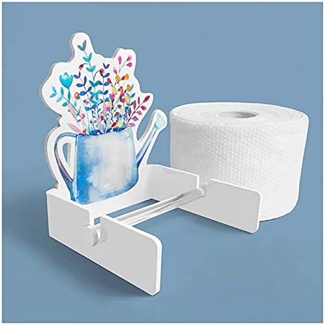 Rahyma Weiping - Držači toaletnog papira cvjetni zidni držač papirnatog ručnika Kreativni akrilni toalet držač za rolanje