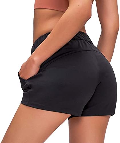 Lurua kratke hlače za žene aktivne odjeće kratke hlače elastični struk udobne kratke hlače s džepovima ljetne kratke hlače