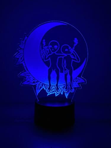 Yooce 420 LEAF 3D LED stolna svjetiljka Night Light Optička vizualna iluzija Osvjetljenje kuće za uređenje kuće