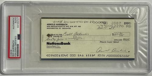 Red Auerbach potpisao osobni ček-skraćeni NBA potpisi