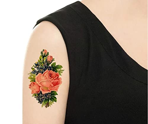 Privremena tetovaža/vintage cvjetna tetovaža/razni uzorci i veličine/cvijet tetovaža