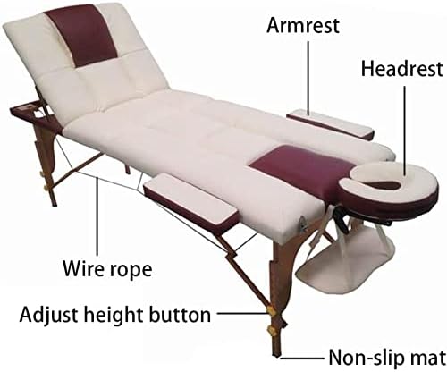 Multifunkcionalni sloj masaže od čvrstog drveta, prijenosni slojevi kozmetički salon kozmetički krevet, poseban masažni krevet