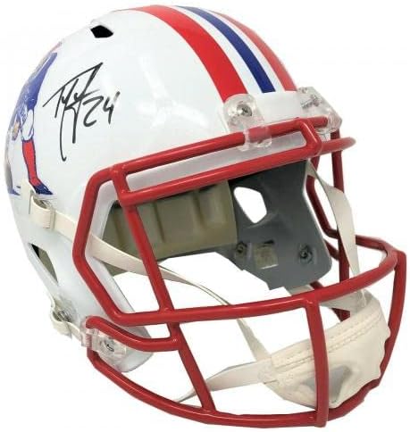 Themend je potpisao povratnu kopiju kacige Themendd-NFL kacige s autogramima alumnija