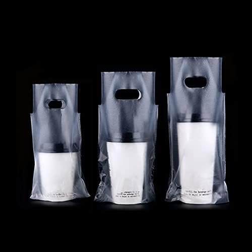 100 kom stalak za piće 1 šalica stalak za čaše za vađenje vrećica plastične vrećice za piće s prozirnom ručkom prijenosni