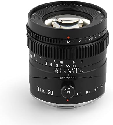 Objektiv Tartisan Tilt 50 mm F1.4 s velikom blendom, полнокадровым nagib, ručno fokusiranje Prime Kompatibilan s kamerama