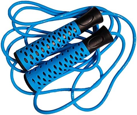 PVC podesivo uže za skakanje za kardio trening-Crno - plavo uže za skakanje-višenamjensko uže za skakanje-izvrsno za vježbanje-fitness