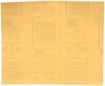 3m zlatni abrazivni list, 02537, p600 ocjena, 9 u x 11 in, 50 listova po paketu, 5 pakiranja po kućištu