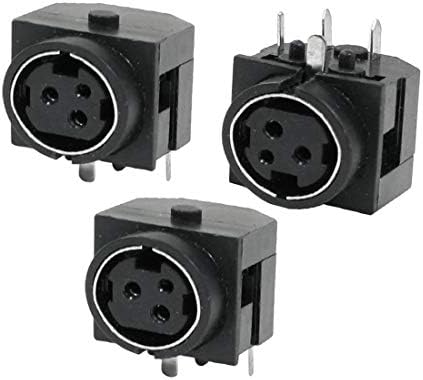 Novi priključci za montažu na pcb Lon0167 crne boje sa 3-pin XLR priključcima, 3 kom (Schwarze, 3-polige XLR-Buchsensteckverbinder,