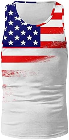 Saxigol Dan neovisnosti muške majice klasična zastava za tisak grafičke majice ljetni casual sportski tenk vrhovi 2023 prsluk