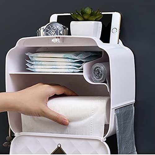 Vodootporni držač toaletnog papira polica zidni nosač ladica za toaletni papir valjani papir cijev kutija za odlaganje