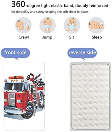 Tematski kamion s oblogom za korištenje, standardni madrac s krevetićima ugrađeni list Ultra mekani materijal-bebe za dječake