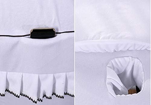 Setovi lima s masažnim tablicama, solidna boja nordijska čipka 4 PC pokrivača za ljepotu salona SPA SPA list za suknje+pokrivač