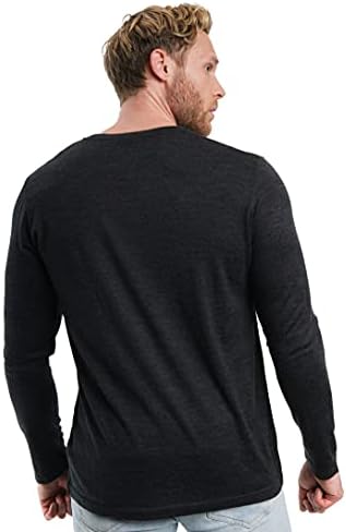 Merino.tech merino vuneni osnovni sloj - muški merino vuna toplinski košulje s dugim rukavima lagane, srednje težine,