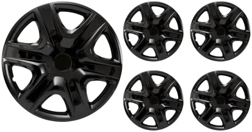 15 -inčni pucanje na hubcaps kompatibilno sa svim vozilom - set od 4 naplatka naplatka za 15 inčne kotače - crno