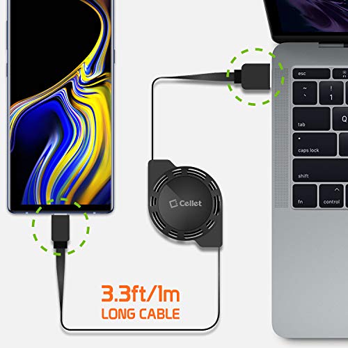 Uvadljiv USB-C kabel, kabel za punjenje od 3 metra kompatibilan sa Samsung Galaxy Z Flip, Z Fol, Note 20 S22 S22 S21 S20