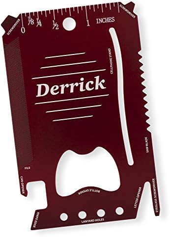 Dimenzija 9 Derrick - Laser ugravirana, anodizirani metalni alat