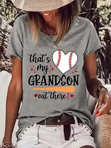 To je moj unuk tamo baseball majica bejzbol ljubavnika Srčana majica smiješne majice vrhove