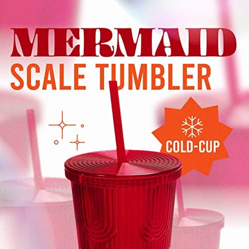 Zapadno i peto mjerilo Mermaid Scale s poklopcem i slamom- moda, trendi, holografska i iridescentna boca za vodu- BPA besplatna