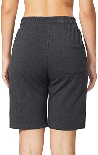 Baleaf ženske bermudske kratke hlače duge pamučne ležerne ljetne dužine koljena Povucite se na dnevnom boravku kratke hlače