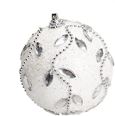Luster ukras kristalni božićni sjajni baubles xmas ukras ukrasa drveća 8 cm dijamantni prsten ukras