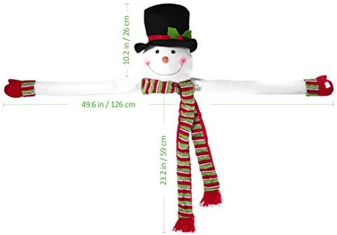 Safigle božićno drvce Topper Snowman Hugger s velikim hat-om- Xmas Tree Topper Odmor Zima Wonderland Dekoracija za zabavu