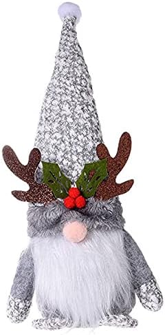 HHMEI 15 inčni bezlični patuljasti mini plišani božićni ukras Crochet privjesak privjesak šivaći zanat sgcabimfhabsxa