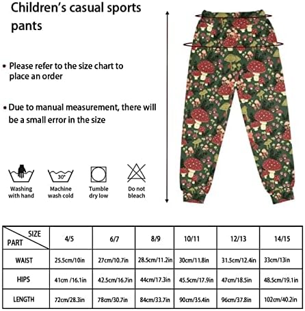 Suhoaziia Kids Sportske hlače casual jogging sportske elastične sportske hlače s džepovima meke hlače za djevojčice