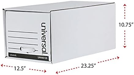 Universal 8512001 datoteke ladica za pohranu, slovo, vlaknasto ploču, 12 x 24 x 10 , bijela