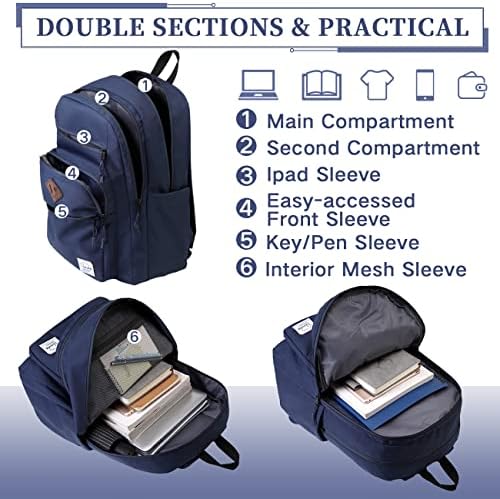 Modni školski ruksak za muškarce Uniseks torba za knjige školska torba ležerni ruksak za srednju školu/fakultet/tinejdžere/putovanja