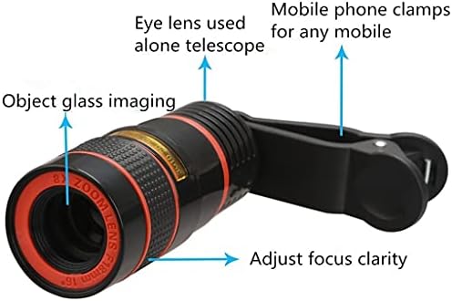 Moumi Universal 8x Zoom Optical telefon teleskop prijenosnog mobitela mobitela telefona za pametni telefon