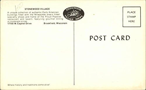Stonewood Village Brookfield, Wisconsin WI Original Vintage Razglednica