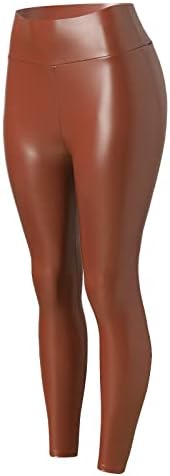 Uytogofe hlače u struku ženske kože od lažnih gamaša protežu se visokim pletenim hlačama ženske sportske nogometne gamaše